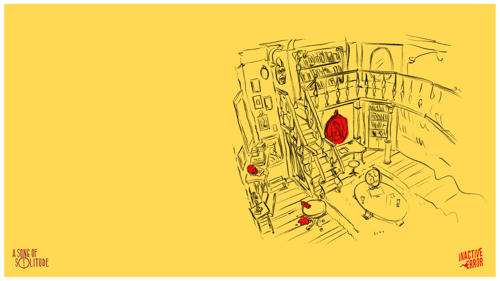 Demo screenshot — interior scene concept art